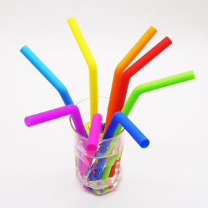 Quality LFGB Eco Reusable Customized Silicone Collapsible Straws wholesale