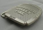 3D Double Sided Metal Buckle with Anti Gold, Mat Gold, Mat Nickel, Misty Nickel