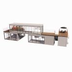 40ft Mobile Bar Restaurant Container Hotel Steel Container Storage Prefab