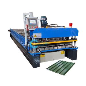 Quality 1050mm Galvanized Steel Roofing Profile Trapezodial Sheet Roll Forming Machine wholesale