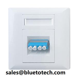 Quality LC quad adapter FTTH wall mount box fiber faceplate wholesale