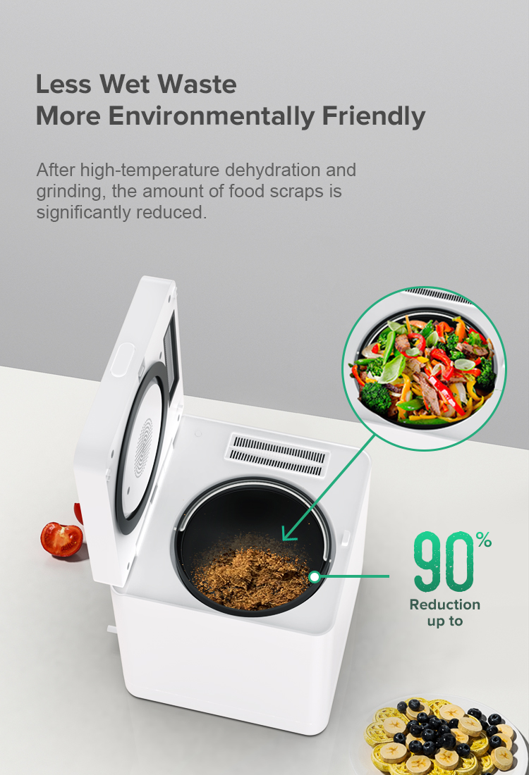 Quiet Electric Food Recycler ODM OEM Customized 42dB Low Noise