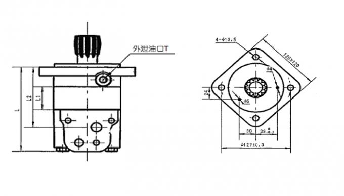No Bearing Rotor Stator Hydraulic Motor  106 Series Steady Operation