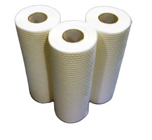 Quality BRC Lint Free Food Service Wipers , Embossed Wood Pulp Dishcloth wholesale