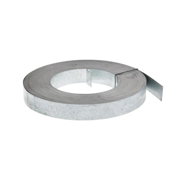 30mm Silver Galvanized Steel Anti corrosion Coiled Strap Works With A Drill To