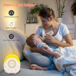 Child Lock White Noise Machine With Five Color Night Light 30 Soothing Sounds