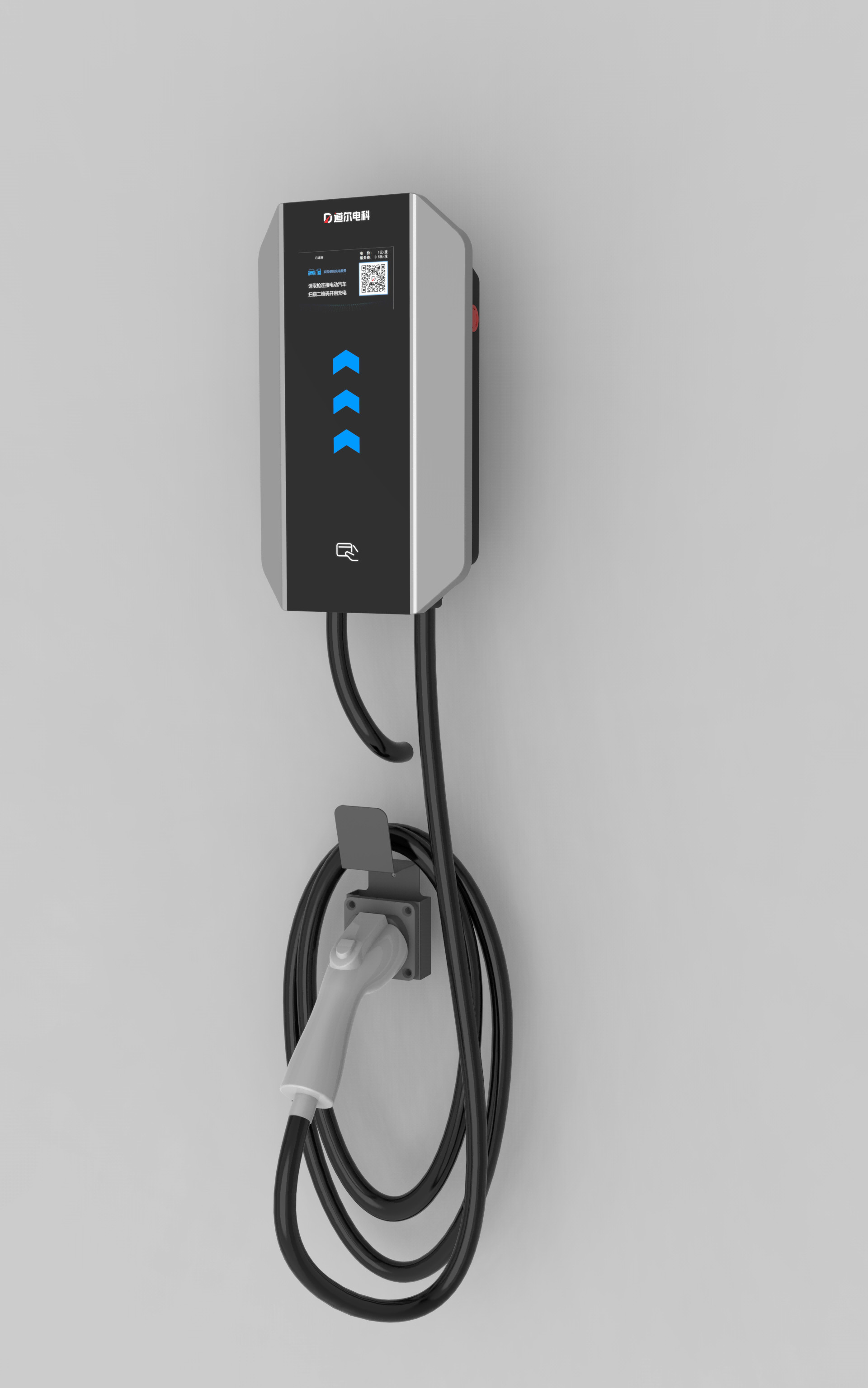 7KW GBT RFID Card Only 3 Phase Car Charger 220V- 240V Wall Box Charging Station