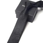 Solid Mens Skinny Ties for Wedding Suits Woven Silk Ties in Sophisticated Gift