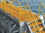 Anti Corrosion Moisture Proof FRP Handrail Used In Humid Coast Areas