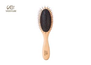 Quality Slender Oval Shape 23cm Wooden Handle Hair Brush wholesale