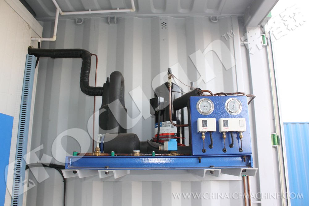 Bitzer Compressor Containerized Cold Room for Storing Meat Seafood Vegetables or Ice