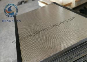 Quality Johnson Wedge Wire Screen Panels 486 Width 36mm Thickness Customezied wholesale