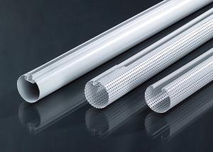 Quality Fashion Metal Aluminum Baffle Ceiling Suspended , Decorative False Aluminum Round Pipe wholesale