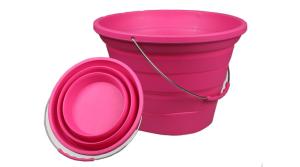 Quality Virson OEM camping foldable bucket silicone water folding bucket collapsible bucket wholesale