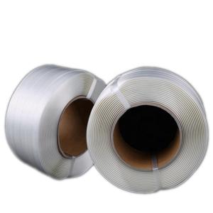 Quality White 32mm PET Strapping Band Polyester Composite Strap 20kg 0.02inch Thickness wholesale