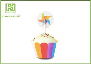 Quality Colorful Cake Decoration Toppers With Lovely Paper Retirement Cupcake Picks wholesale