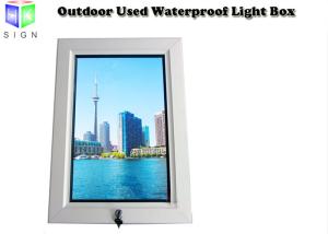 Quality 24 X 36 Inch Lockable Waterproof Led Outdoor Light Box , Picture Frame Advertising Light Box Display wholesale