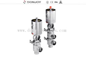 Quality 316L Divert Seat Reversing Valve Stainless Steel Sanitary 7.0 Bar Sandblast wholesale
