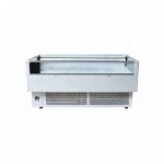 Frozen Food Supermarket Island Freezer Open Top Island Freezer Automatic Defrost