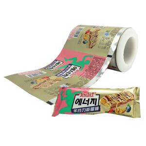 Quality Custom Candy Energy bar Stick Pack Rollstock Food BOPP Packing Flow Wrap Film Rolls Liquid Packaging wholesale