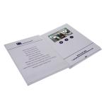 Rechargeable IPS Digital Video Booklet 2GB Memory Direct Mail Video Card