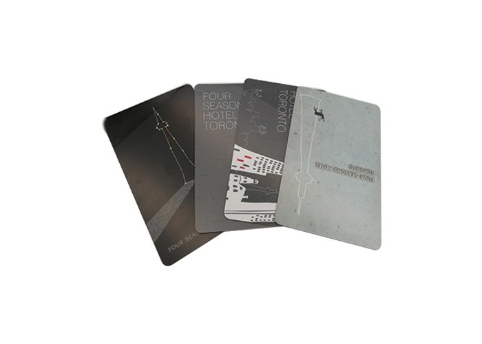 Custom Plastic Hotel RFID Key Cards Blank ID Cards Door Access 0.8mm-0.9mm Thick