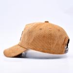 Custom 3d Structured Embroidery Corduroy Gorras Baseball Cap Wholesale 5 Panel