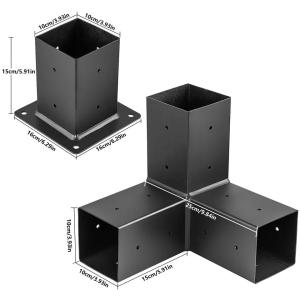 Quality Single-side Bracket for Metal Boot Shoulder Pergola High Carbon Steel Modular Sizing wholesale