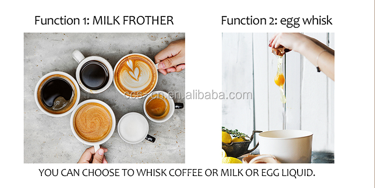 304 stainless steel usb rechargeable coffee milk frother stirrer coffee foam mixer milk foam mixer