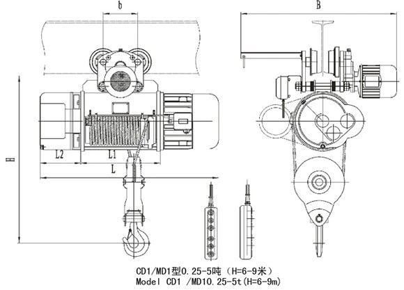 Stainless Steel Explosion Proof Electric Hoist 5 Ton 12m 380V
