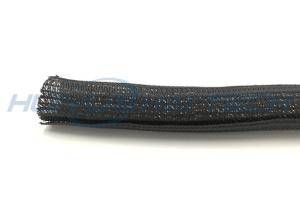 Quality High Flexible PET Self Wrapping Split Braided Sleeving Against Abrasion wholesale