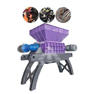 Quality Two Shaft Waste Plastic Fabric Rag Shredder Machine For Cloth Leather wholesale