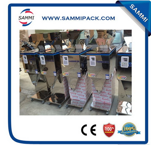 Adjustable Speed Semi Auto Weighing Filling Machine For Granule Rice Coffee
