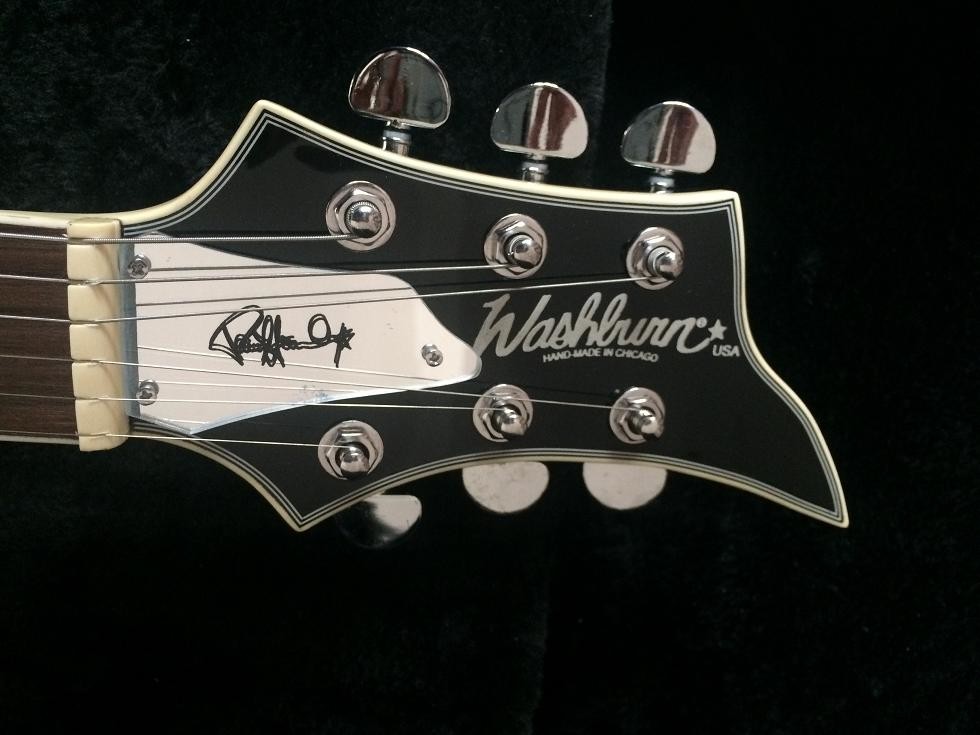 Wash6 strings abnormity signature model electric guitar mirror pickguard grover tuner custom guitar glossy black
