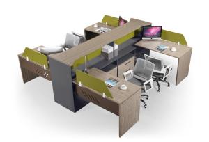 Quality Fabric Screen Partition Melamine Office Furniture Wooden Office Desk Workstation wholesale