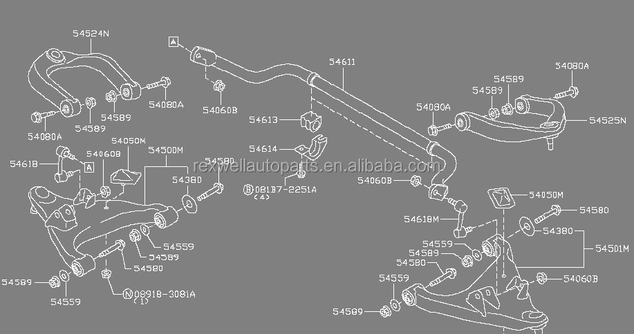 54613-JG02A Stabilizer Bushing for NISSAN X-TRAIL T31 Installed on Front Axle by OEM