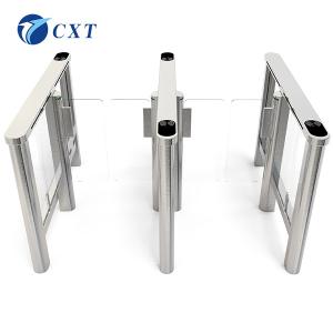 Quality Office Building Waterproof Waist Height Turnstile Glass Swing Turnstile wholesale