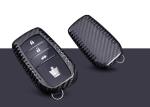 Glossy Black Twill Nissan Carbon Fiber Car Key Case