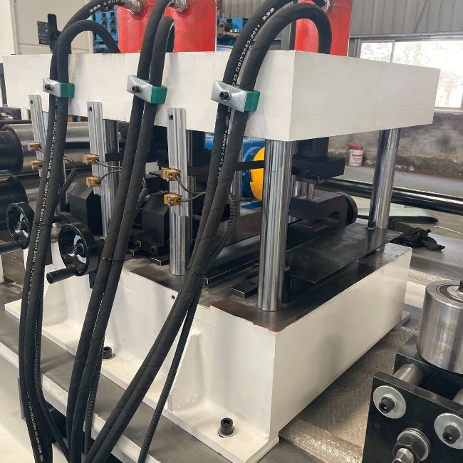 Heavy Duty C Z Purlin Roll Forming Machine Easy Operation With Cr12Mov Cutter / Gearbox Driven