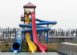 Quality Adult High Speed Water Slide / Commercial Fiberglass Swimming Pool Slide wholesale