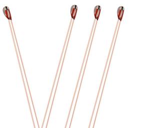 China 3mm Glass Encapsulated NTC Thermistor 10k ohm High Temperature on sale