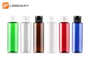 Quality PET Flat shape bottle with flip cap to carry lotion cream packaging bottle wholesale
