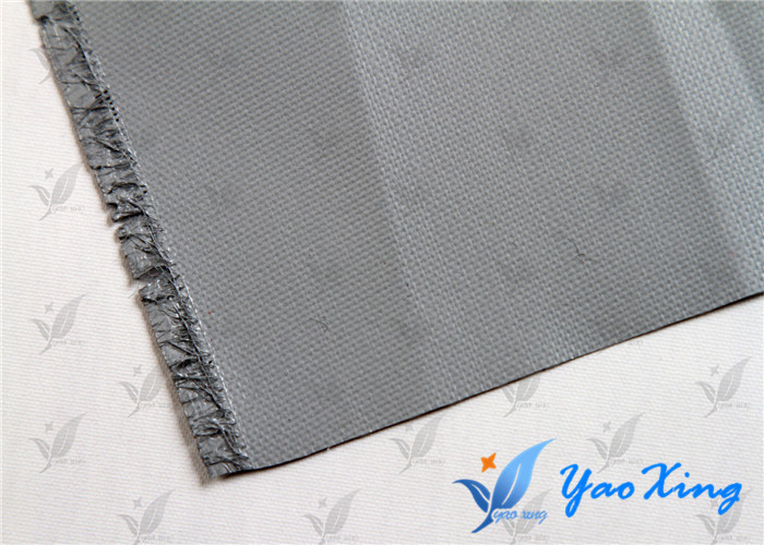 0.4mm Sliver Gray PU Coated Fabric For Fire Doors And Fire Curtains