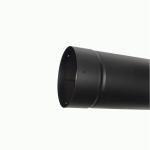 Black Straight Insert 500mm Single Wall Black Stove Pipe