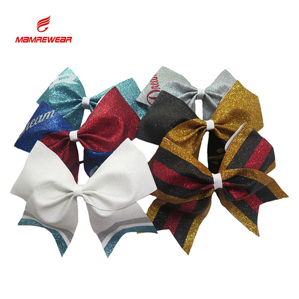 Beautiful Cheer Dance Clothes And Accessories Ponytail Bows Decoration Used