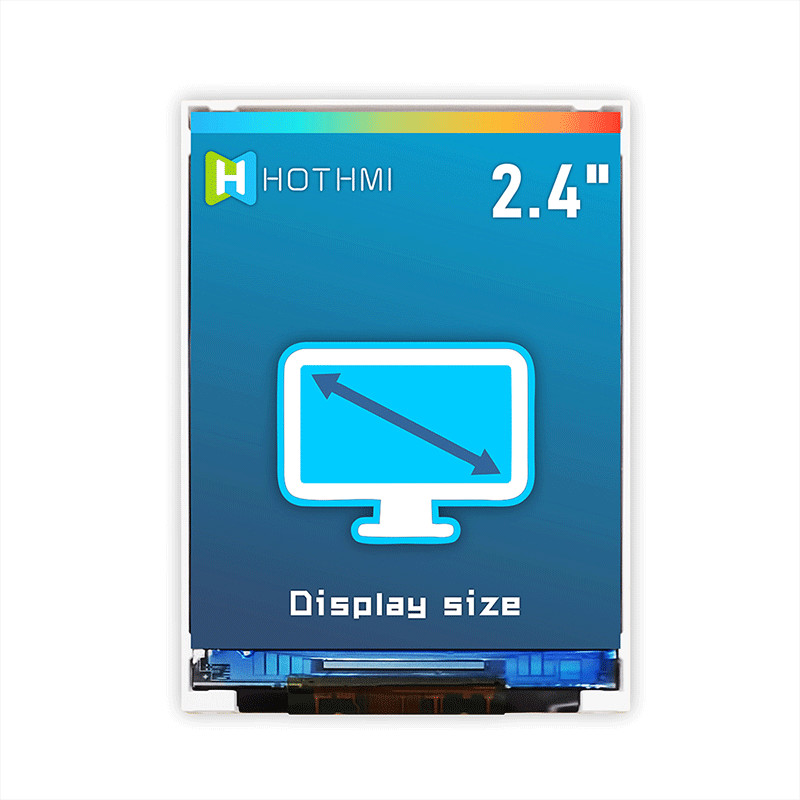 Handheld MCU TFT LCD Display 2.4 Inch 240x320 Sunlight Readable TFT-H02401QVIST8N40
