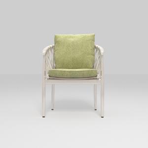 Quality Aluminum Outdoor Rattan Dining Chairs with Cushion Graden Furniture wholesale