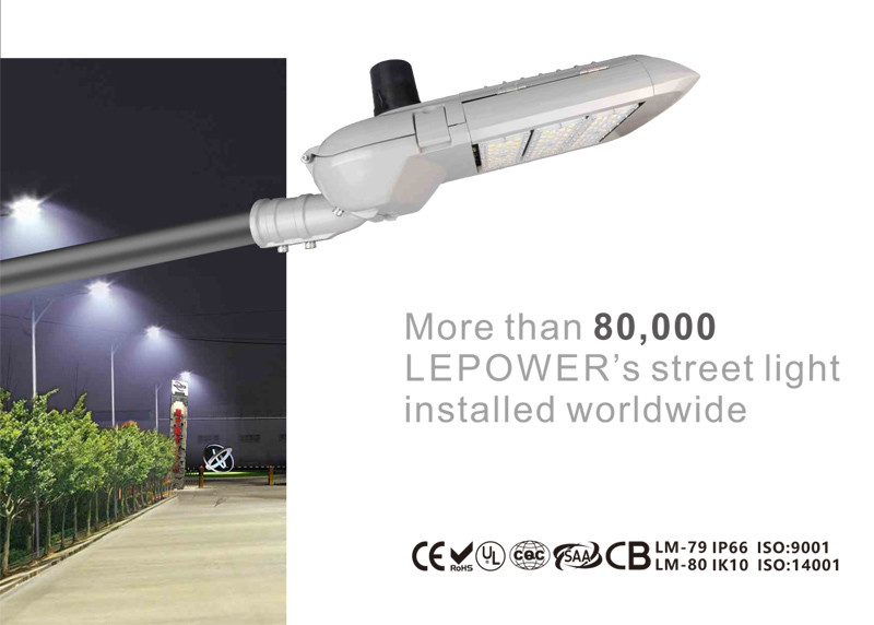 Customized LED street lighting 90W High Power LED Bridgelux Chip 4000K for 2 roads MOSO driver SKD available CB IP66