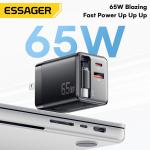 ESSAGER ES-CD49 Series 2 Ports 65W GaN Charger USB Wall Adapter