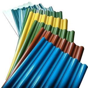 Quality 6m Iron Ibr Color Corrugated Steel Roof Sheet Galvanize Zinc Aluminum PPGI Metal Roofing Sheet wholesale